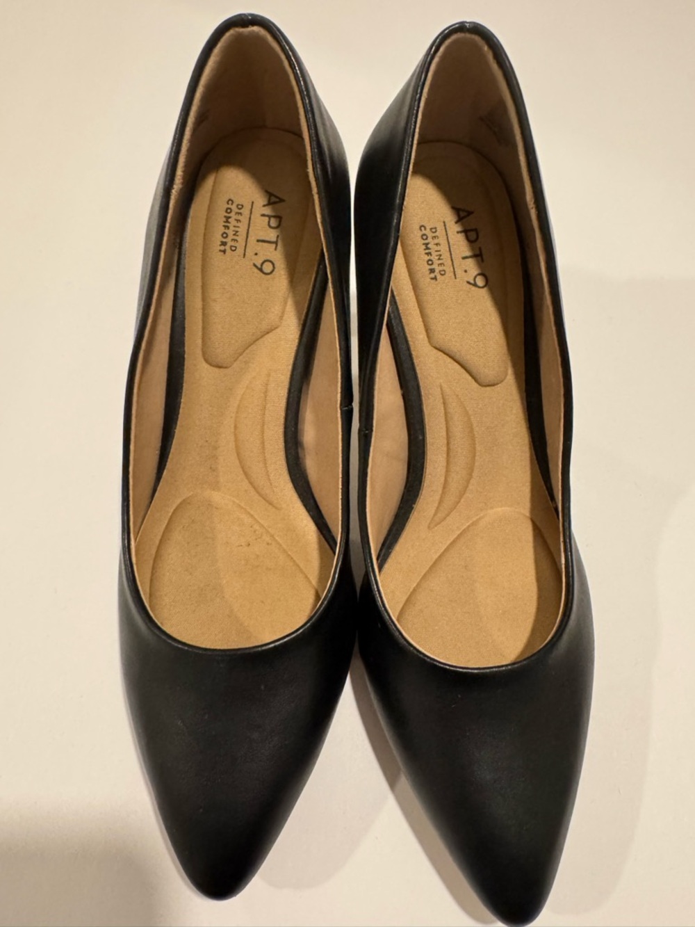 Black Heels with Gold Detail